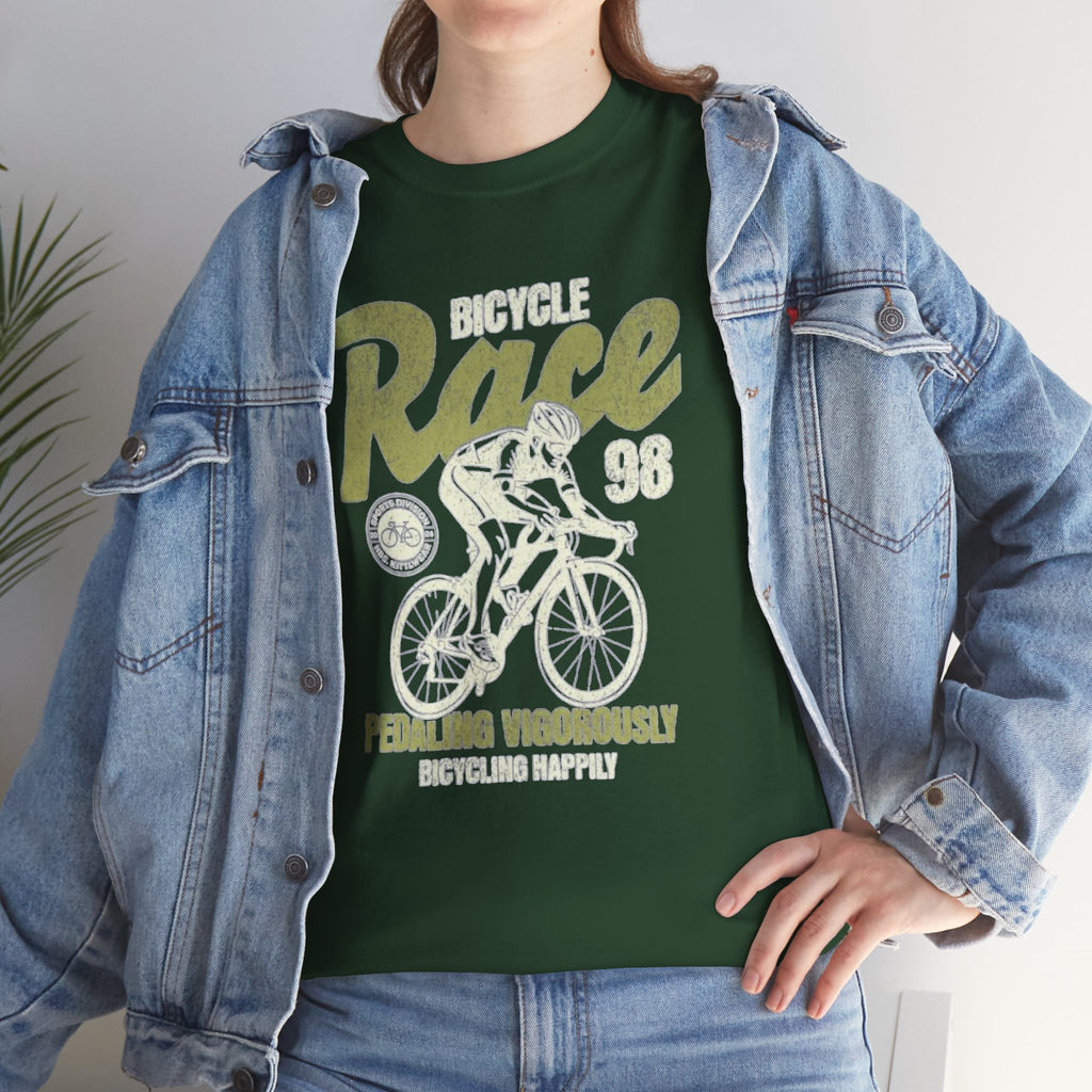 Bicycle Race 98 Vintage Cycling Tee — Retro Bike Rider Graphic T‑Shirt