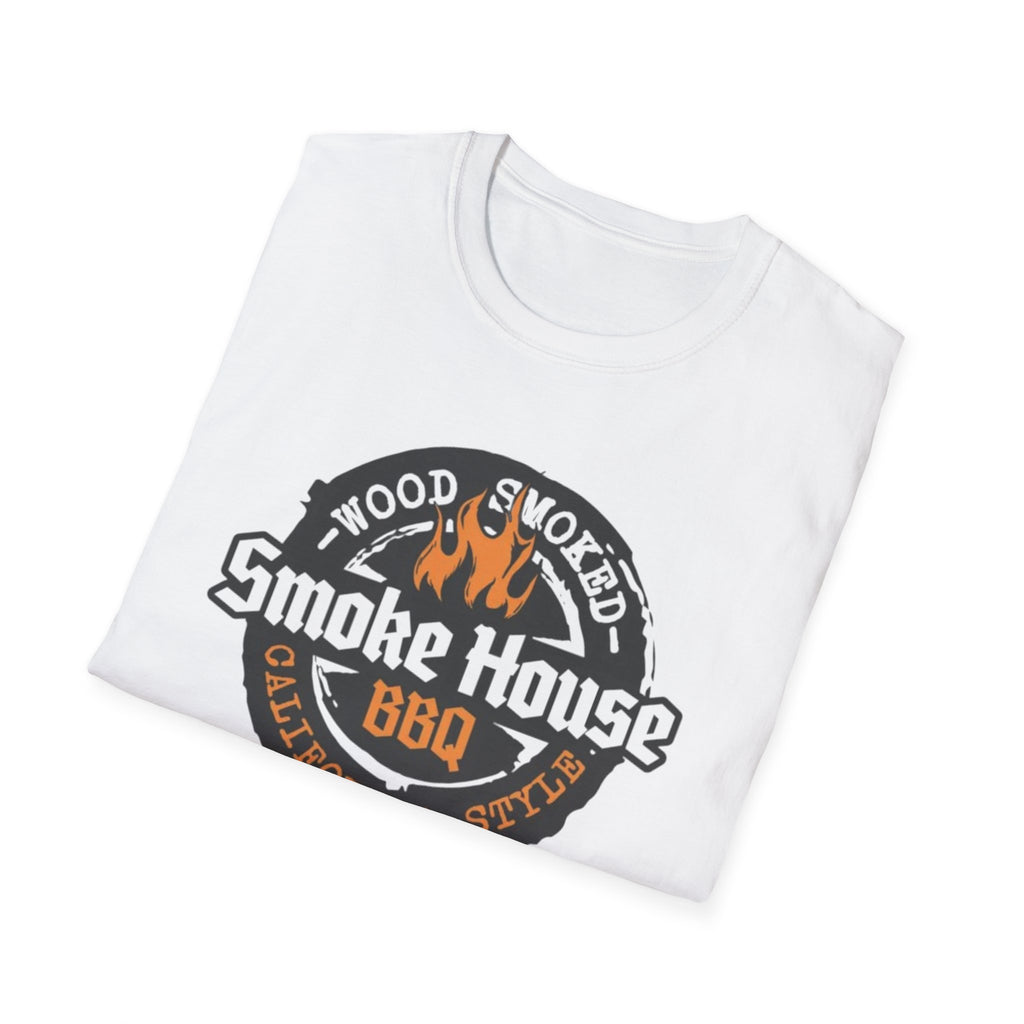 Smoke House BBQ T-Shirt — Wood Smoked Grill Logo Tee