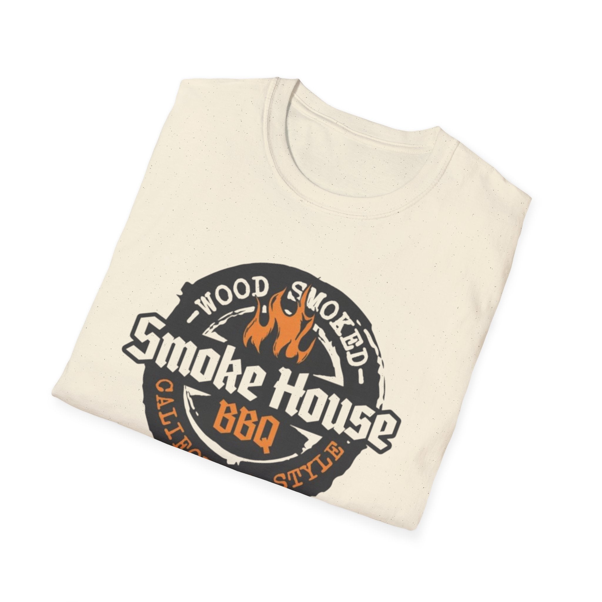 Smoke House BBQ T-Shirt — Wood Smoked Grill Logo Tee