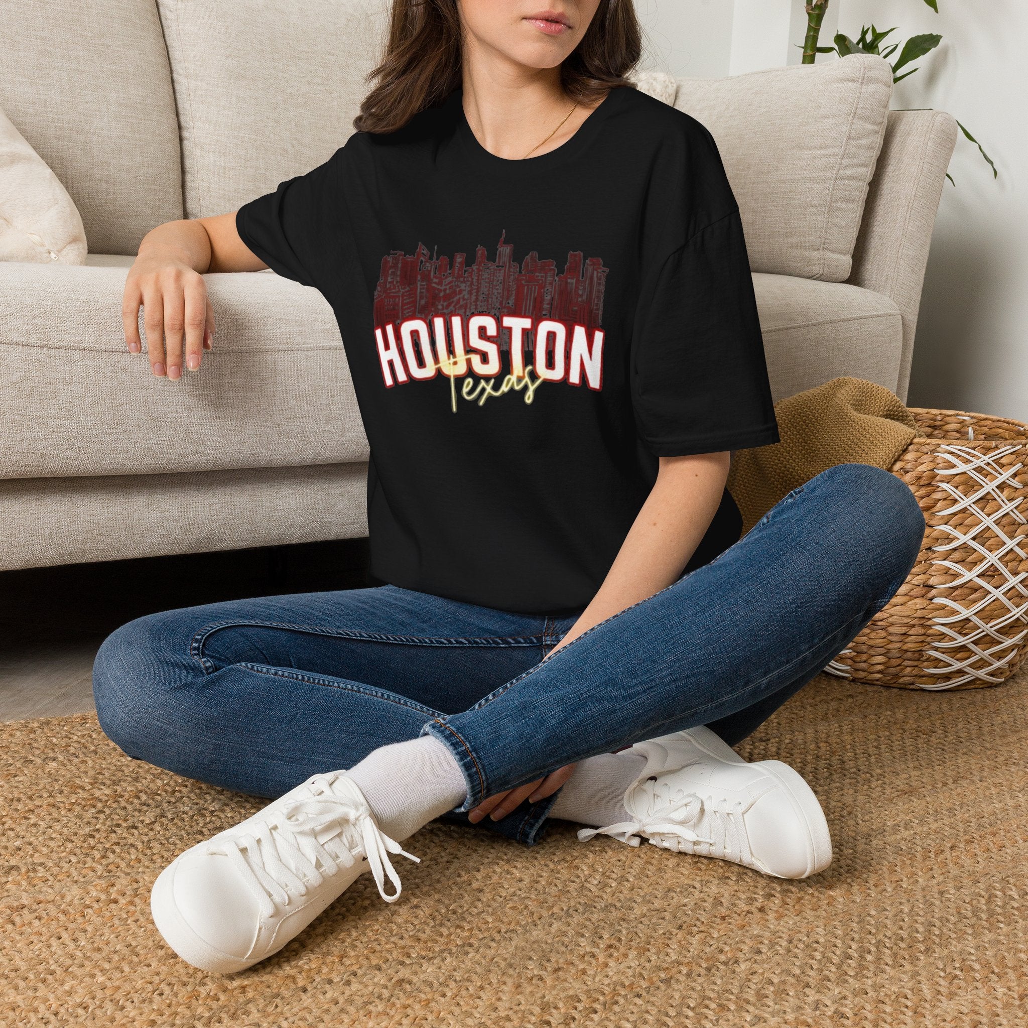Houston Texas Skyline T-Shirt — Vintage City Graphic Tee