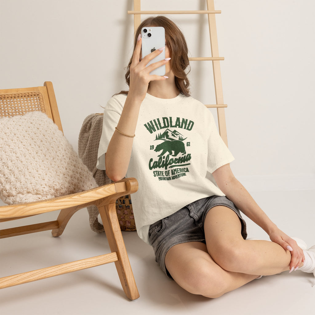 Wildland California Bear Outdoor Adventure Unisex Tee