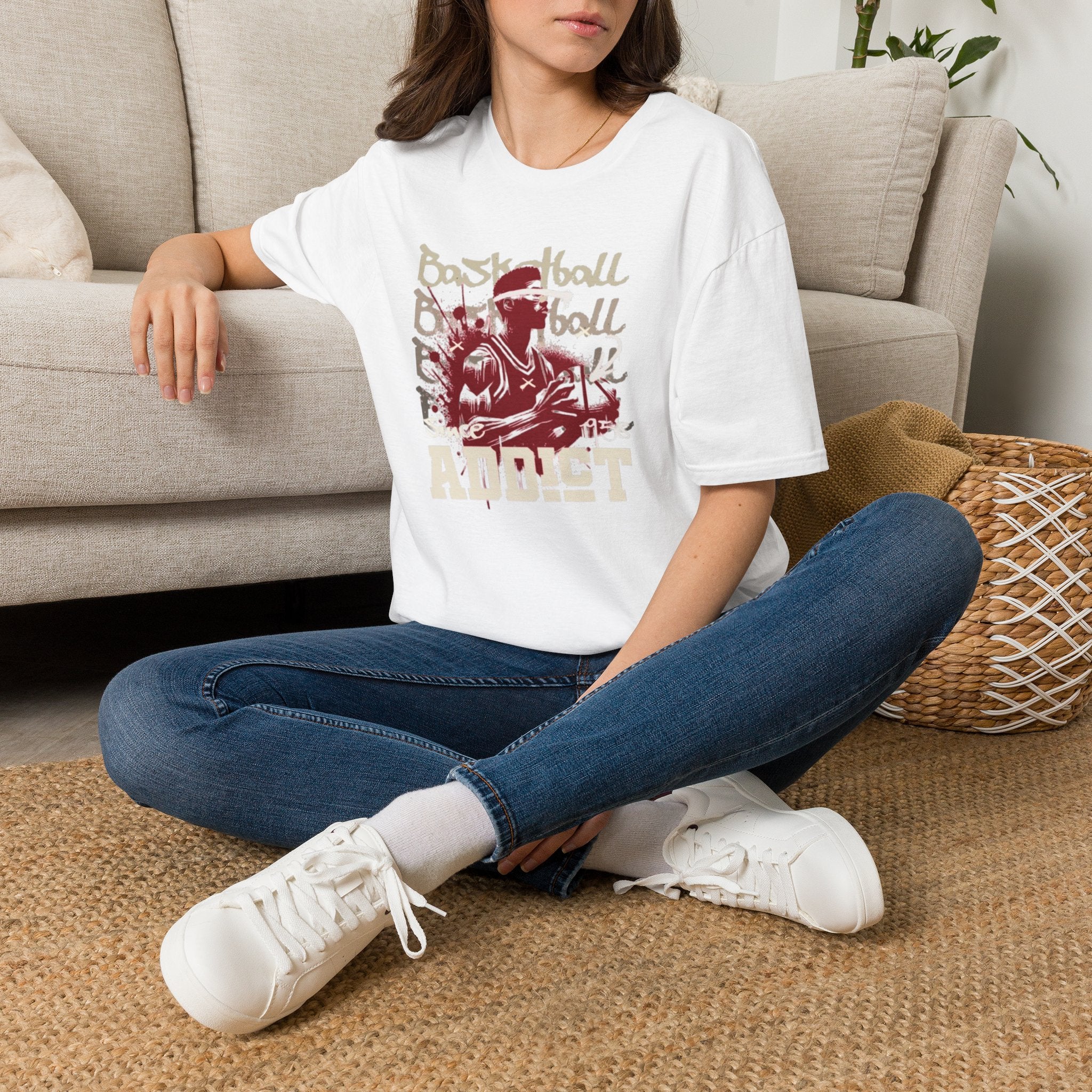 Basketball Player Graphic T-Shirt — Retro Streetball Tee