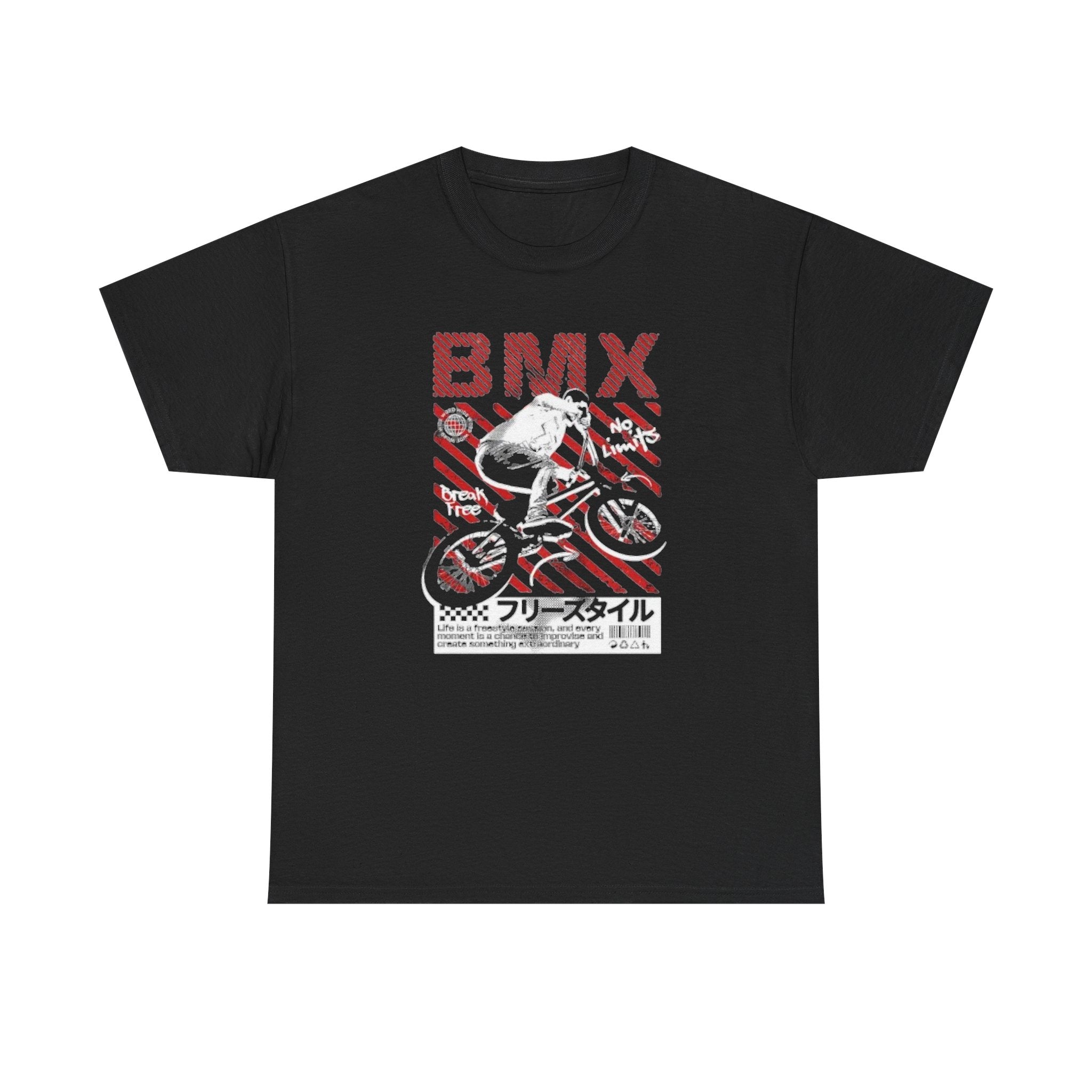 BMX Freestyle Tee - Retro Japanese BMX Graphic Shirt