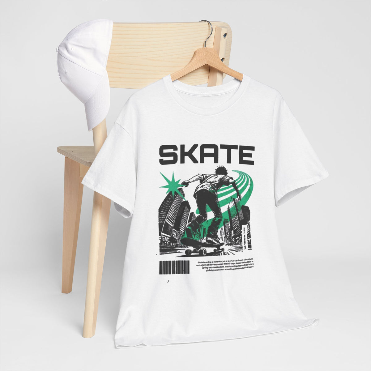Skate Graphic T-Shirt — Retro Urban Skateboarding Tee