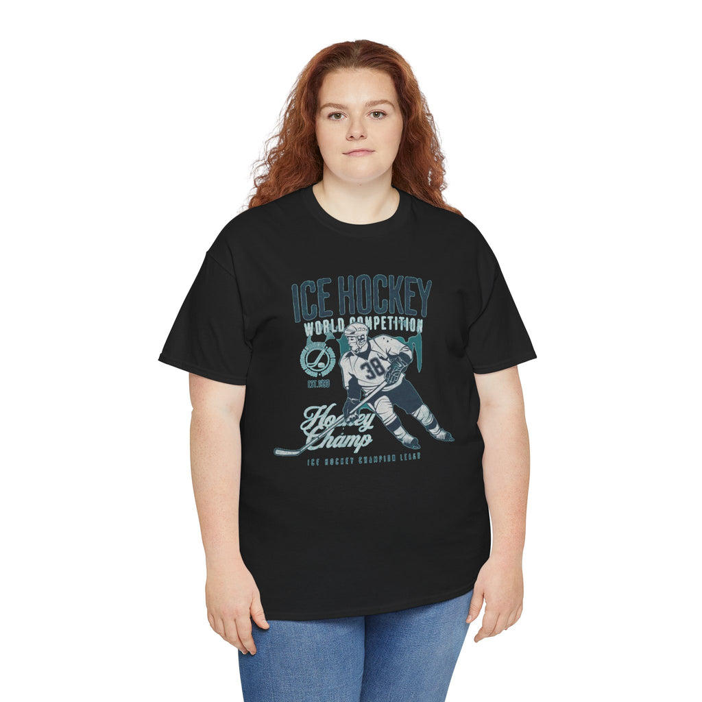 Ice Hockey Player Vintage Graphic Tee