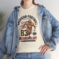 Football Gridiron Glory Tee — Vintage American Football Player Graphic Shirt