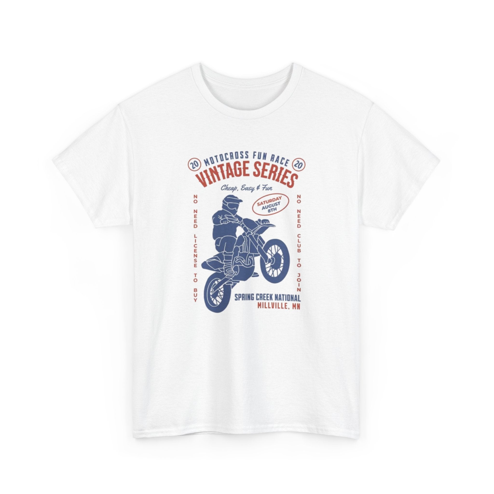 Vintage Motorcycle Tee — "Vintage Series" Dirt Bike Graphic Shirt