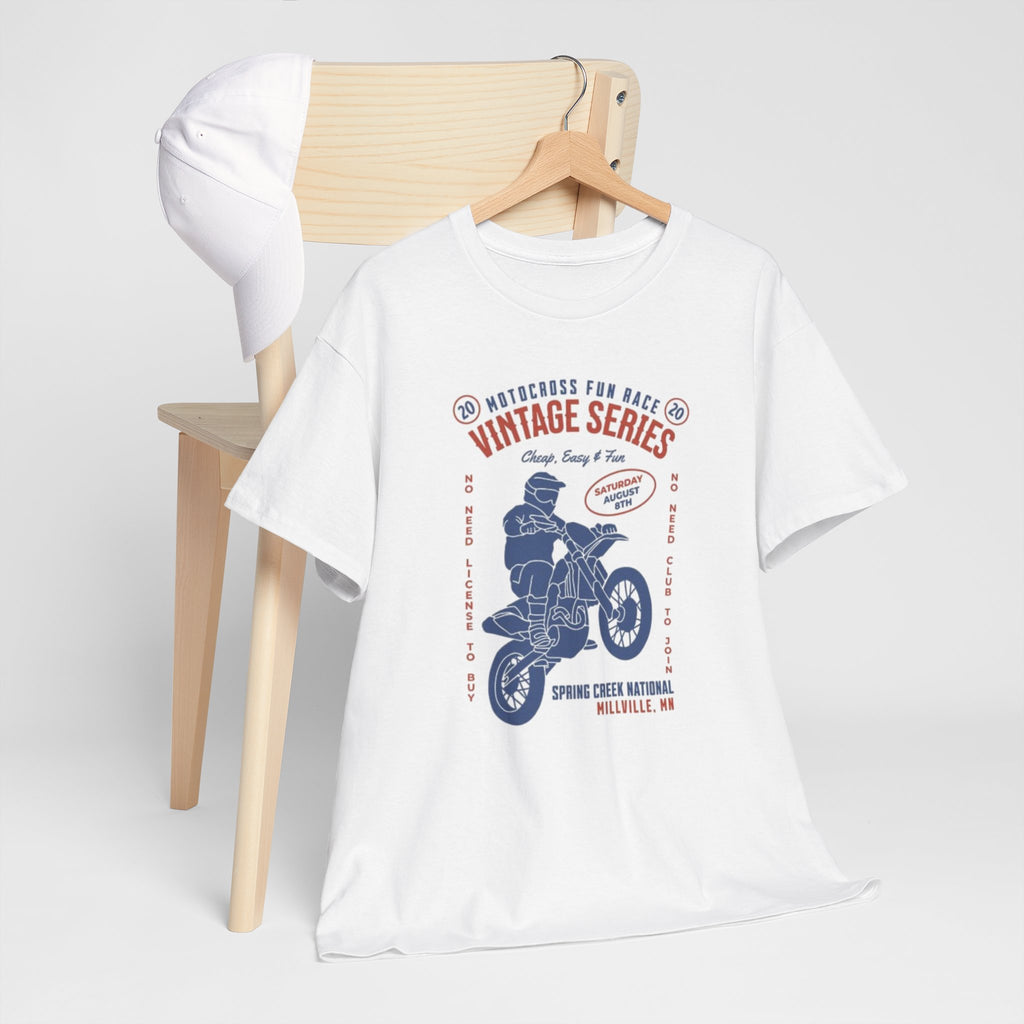 Vintage Motorcycle Tee — "Vintage Series" Dirt Bike Graphic Shirt