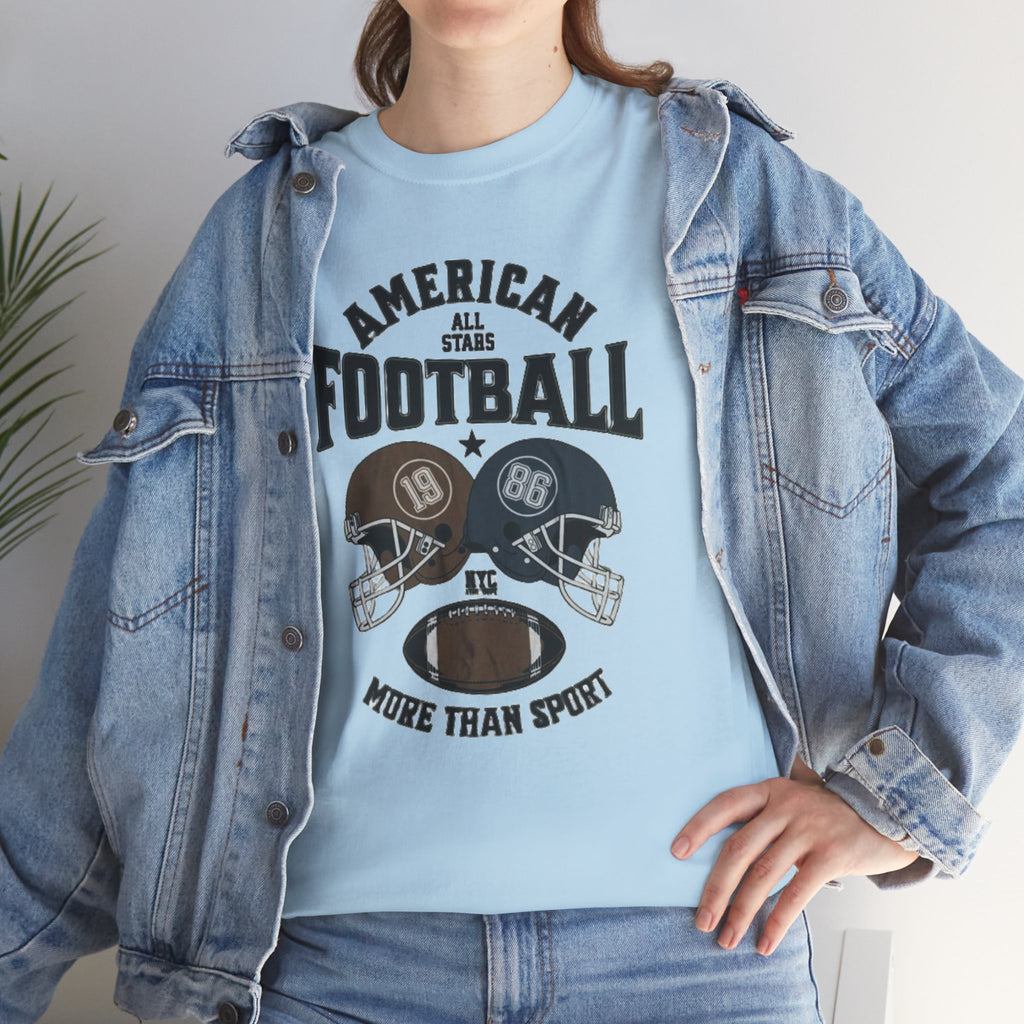 American Football Tee - "More Than Sport" Helmet Graphic T-Shirt