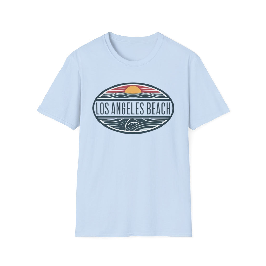 Los Angeles Beach T-Shirt — Retro Sunset Surf Graphic Tee
