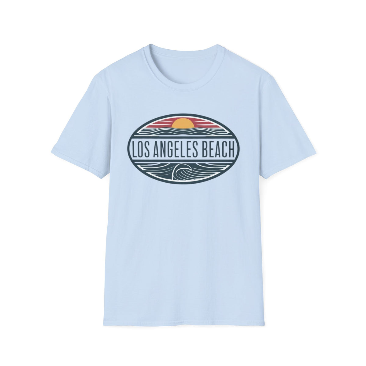 Los Angeles Beach T-Shirt — Retro Sunset Surf Graphic Tee