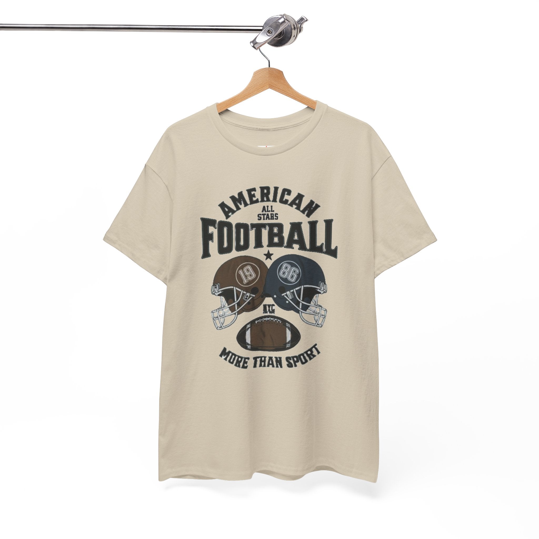 American Football Tee - "More Than Sport" Helmet Graphic T-Shirt