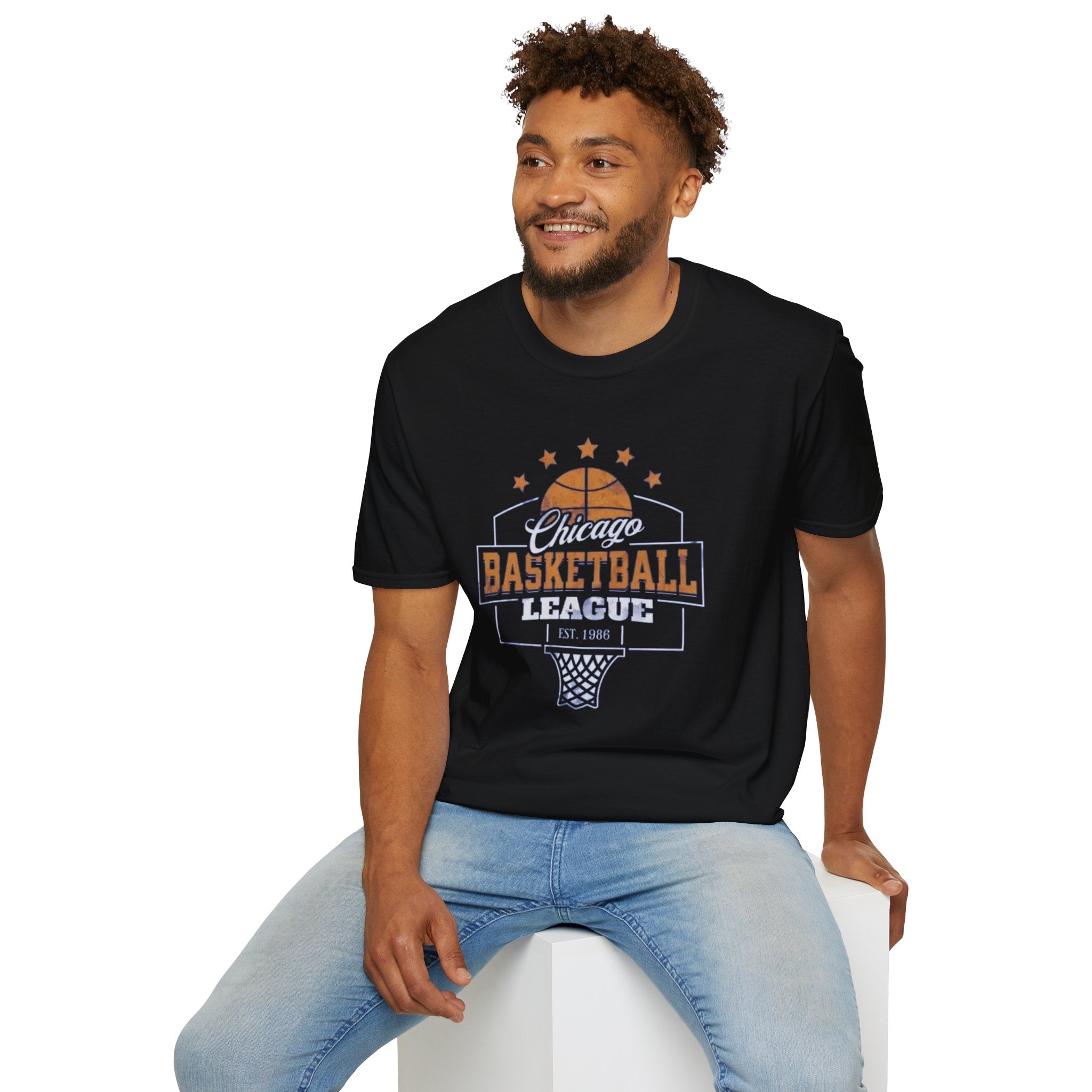 Chicago Basketball League T-Shirt — Vintage Hoop Fan Tee