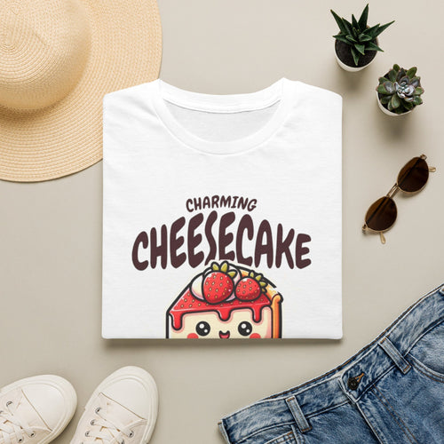 Cheesecake T-Shirt — Charming Kawaii Strawberry Slice Graphic Tee