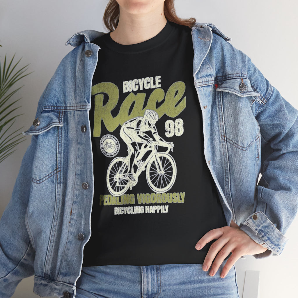 Bicycle Race 98 Vintage Cycling Tee — Retro Bike Rider Graphic T‑Shirt