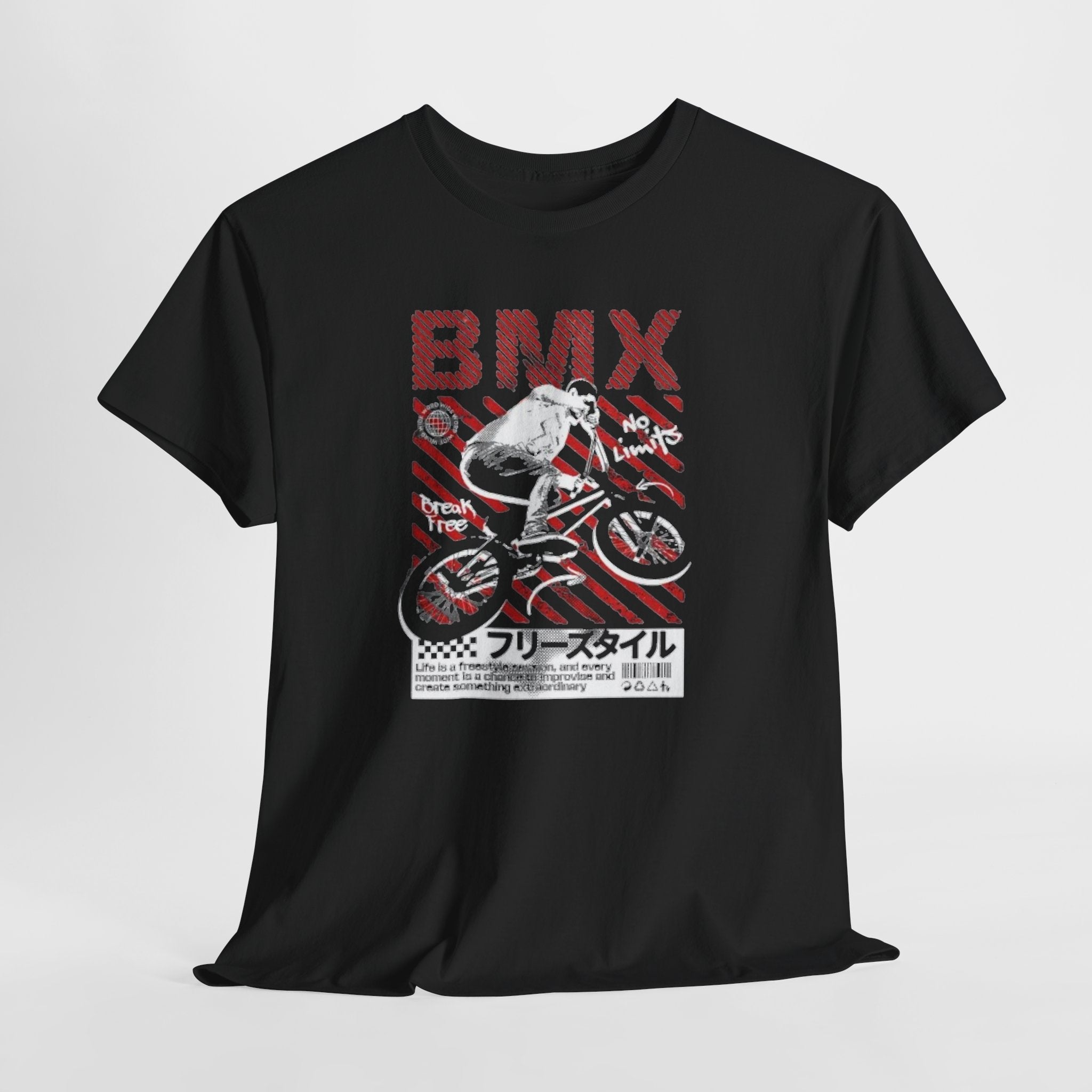 BMX Freestyle Tee - Retro Japanese BMX Graphic Shirt