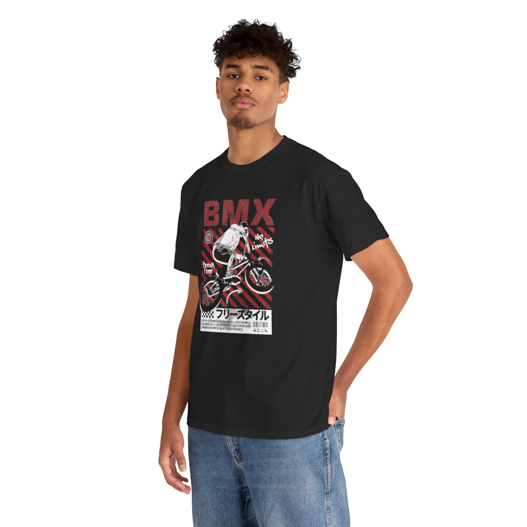 BMX Freestyle Tee - Retro Japanese BMX Graphic Shirt