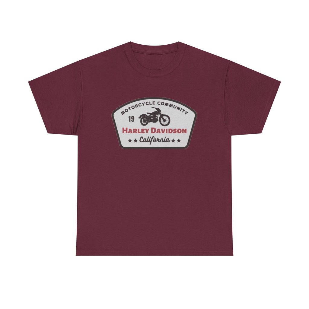 Harley Davidson Motorcycle Community Tee — California Badge Shirt