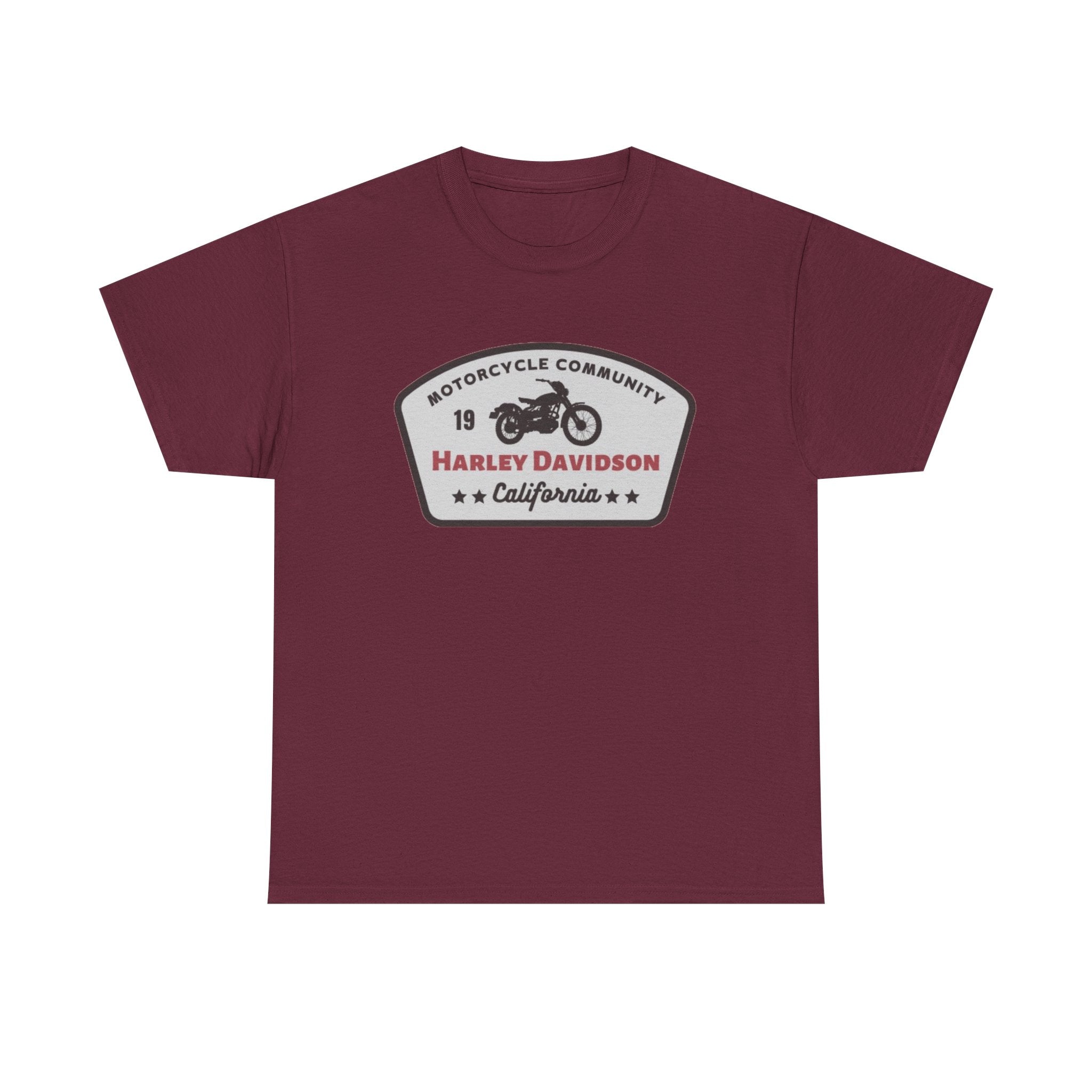 Harley Davidson Motorcycle Community Tee — California Badge Shirt