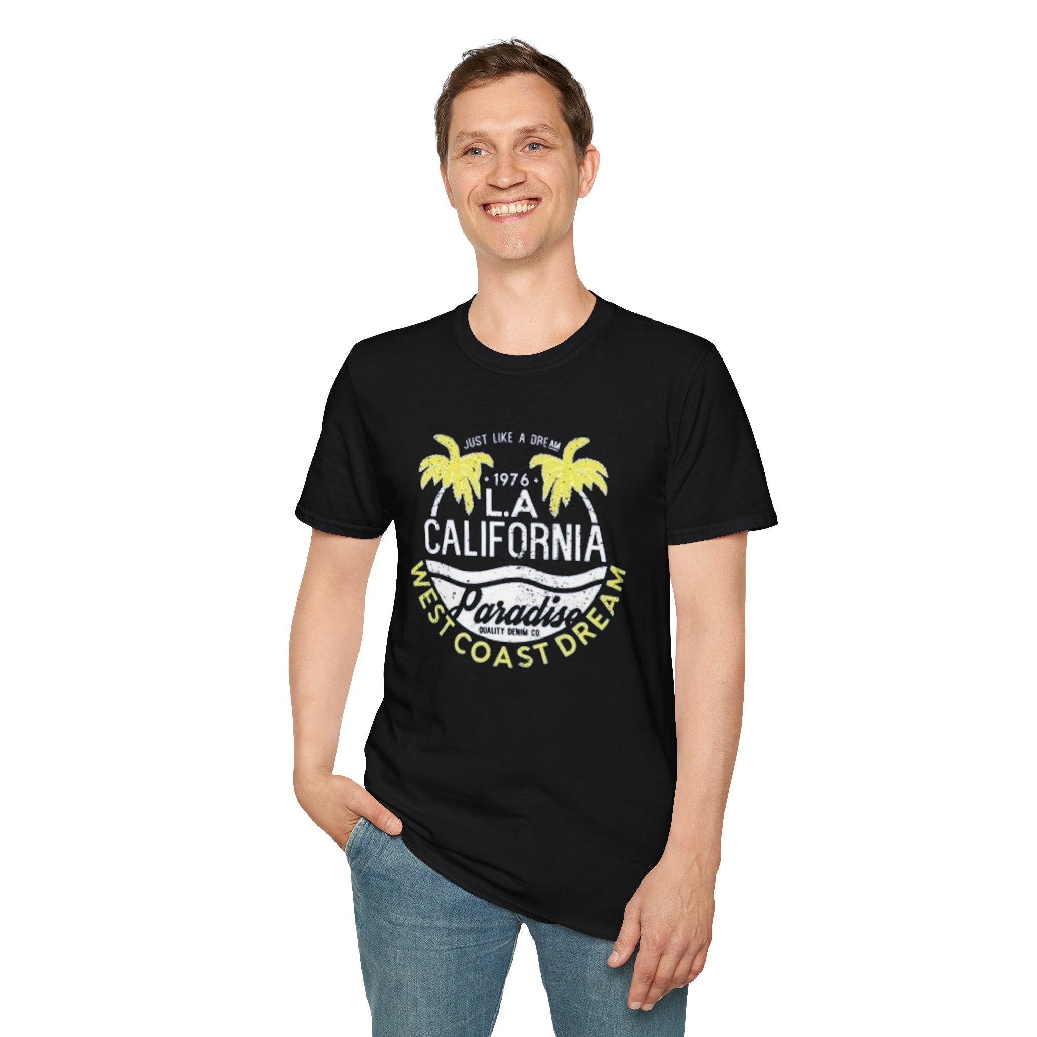 LA California Paradise T-Shirt — West Coast Dream Palm Beach Tee