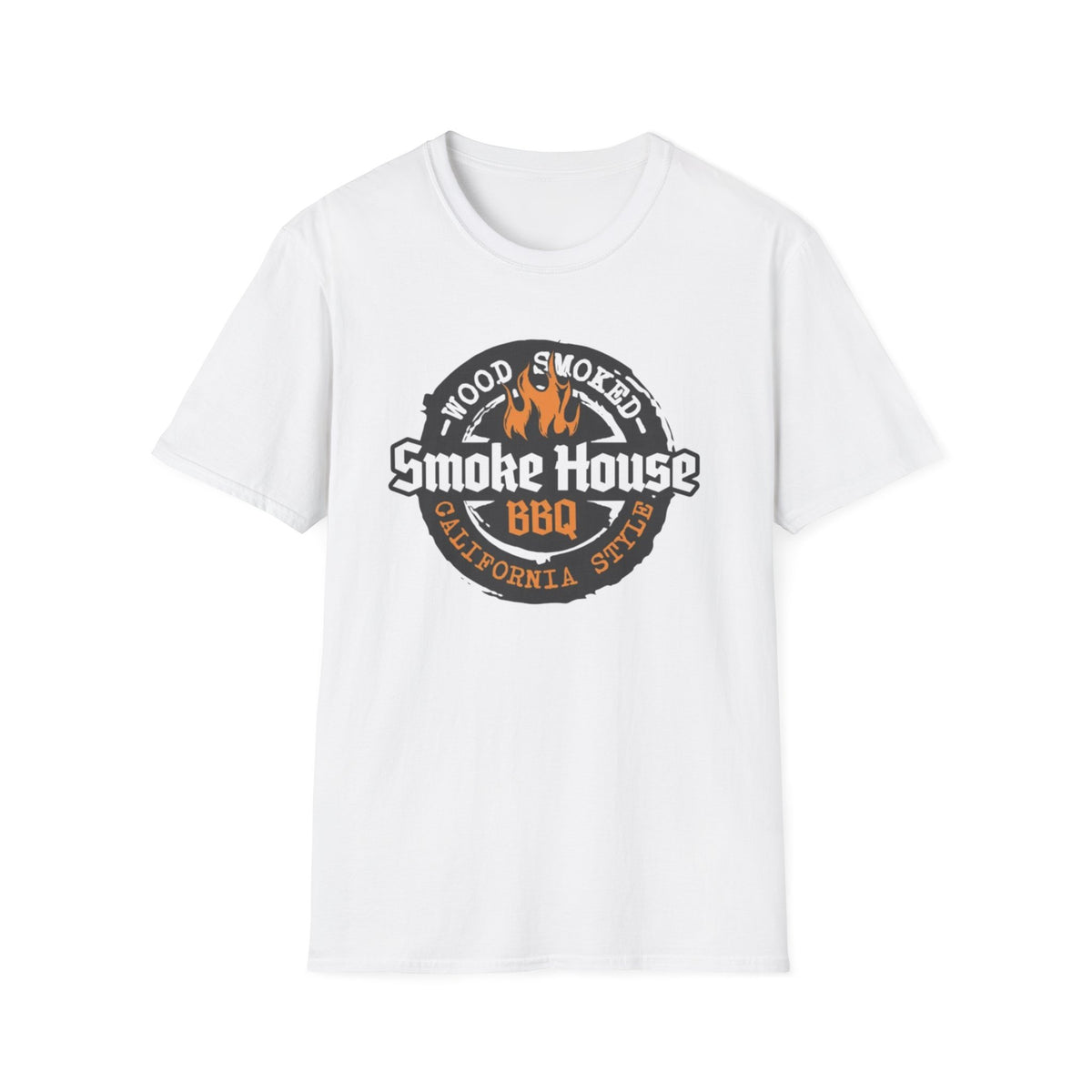 Smoke House BBQ T-Shirt — Wood Smoked Grill Logo Tee