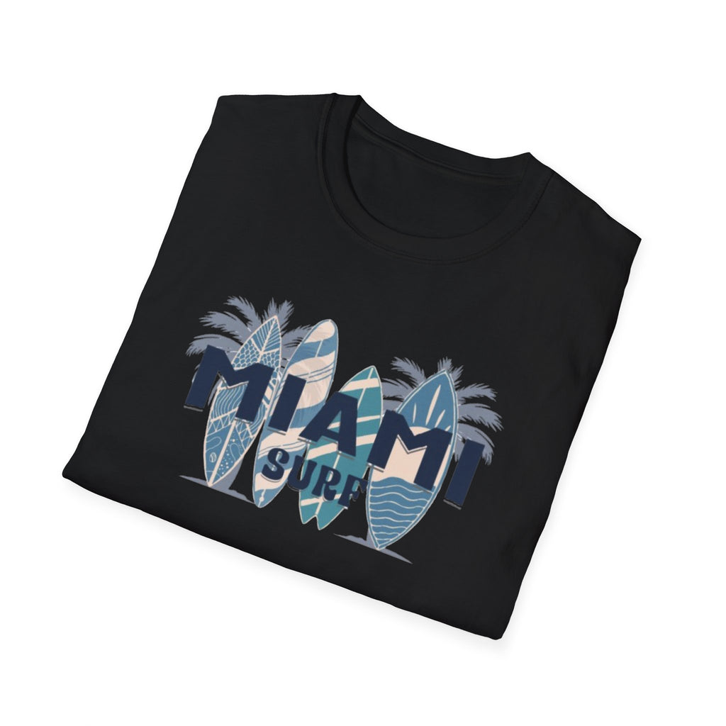 Miami Surf T-Shirt — Vintage Surfboard Palm Beach Tee