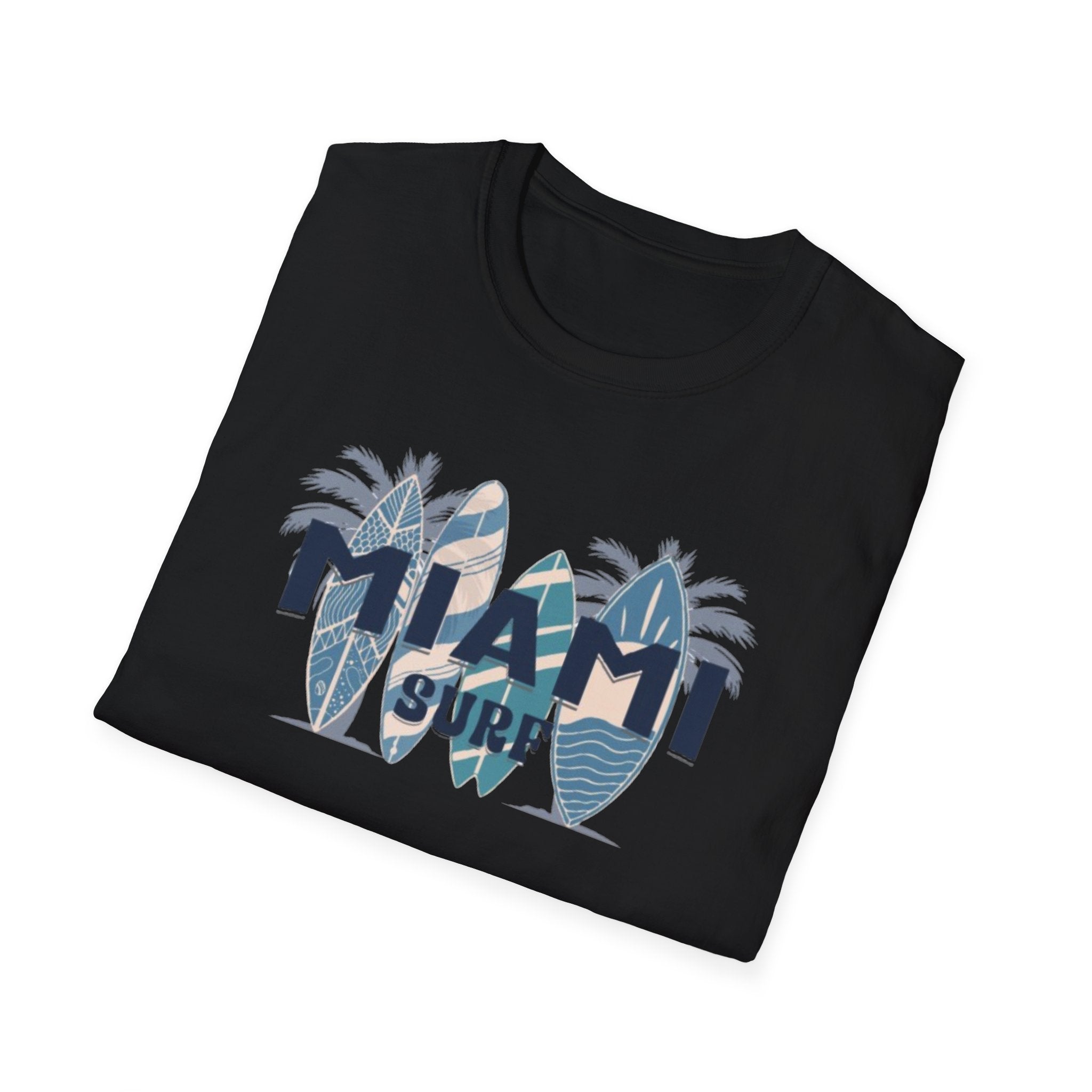 Miami Surf T-Shirt — Vintage Surfboard Palm Beach Tee