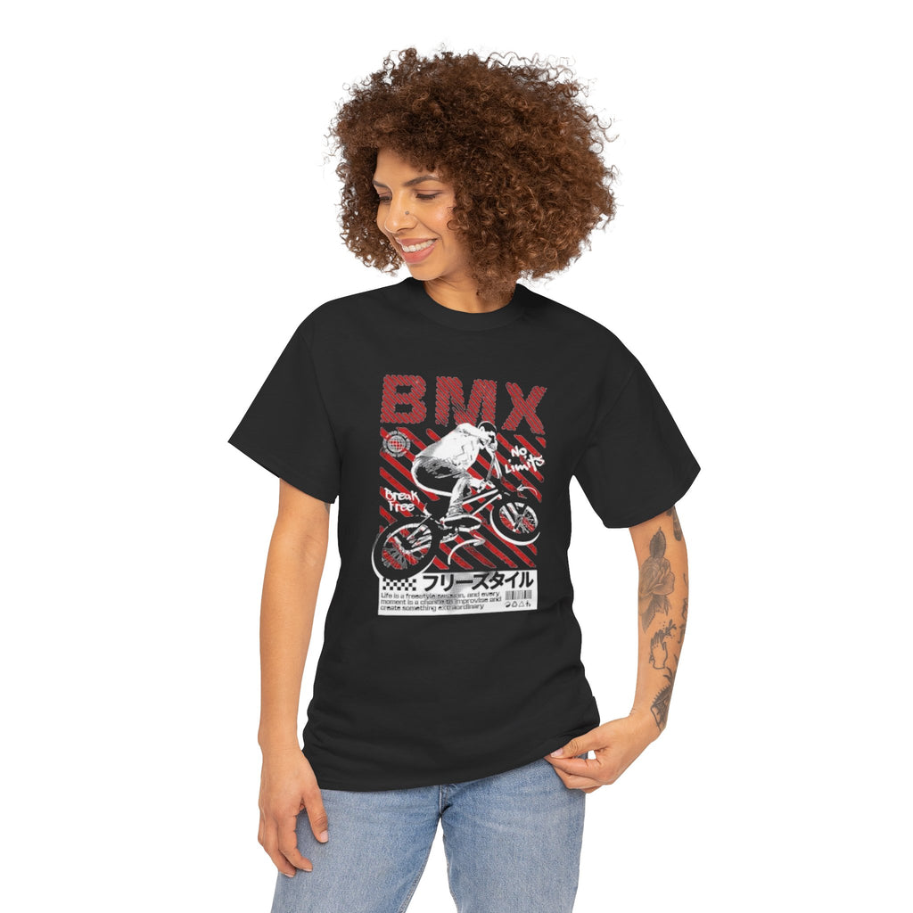 BMX Freestyle Tee - Retro Japanese BMX Graphic Shirt