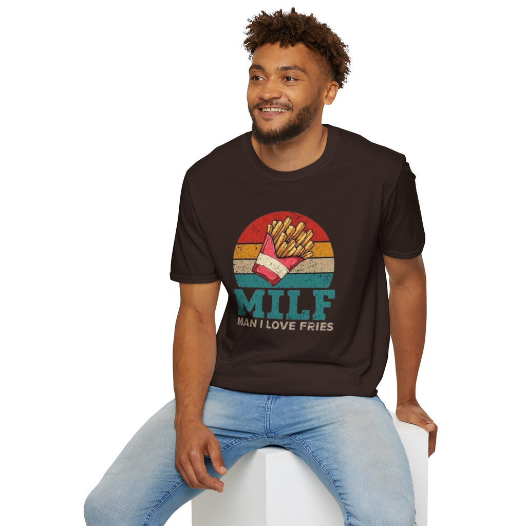 MILF T-Shirt — Retro "Man I Love Fries" Graphic Tee