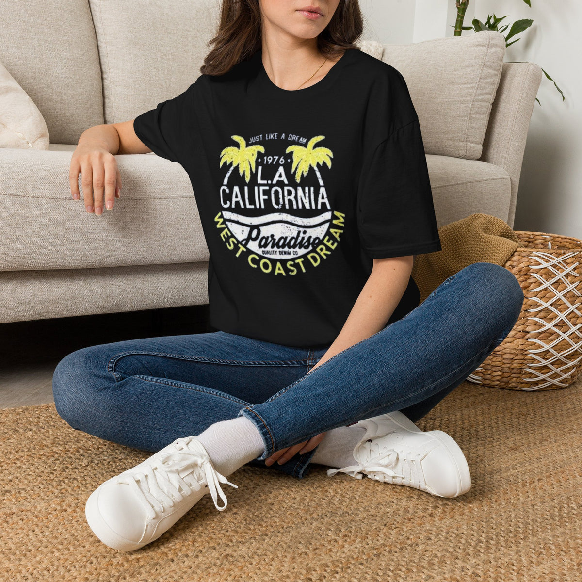 LA California Paradise T-Shirt — West Coast Dream Palm Beach Tee