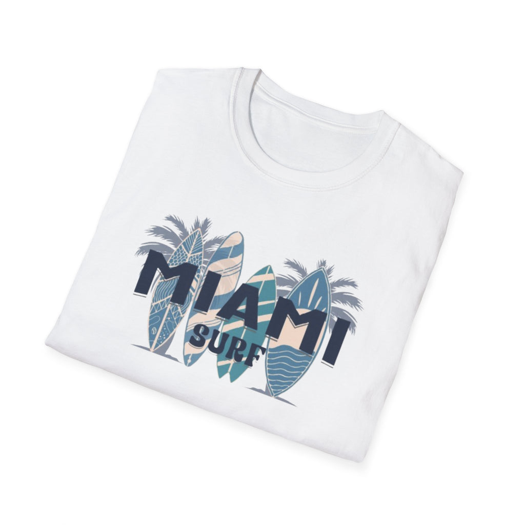 Miami Surf T-Shirt — Vintage Surfboard Palm Beach Tee