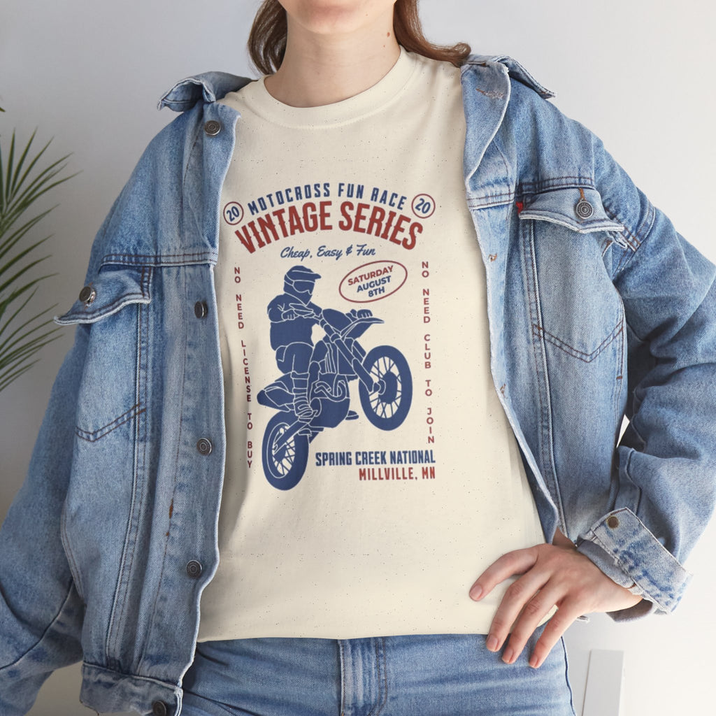 Vintage Motorcycle Tee — "Vintage Series" Dirt Bike Graphic Shirt