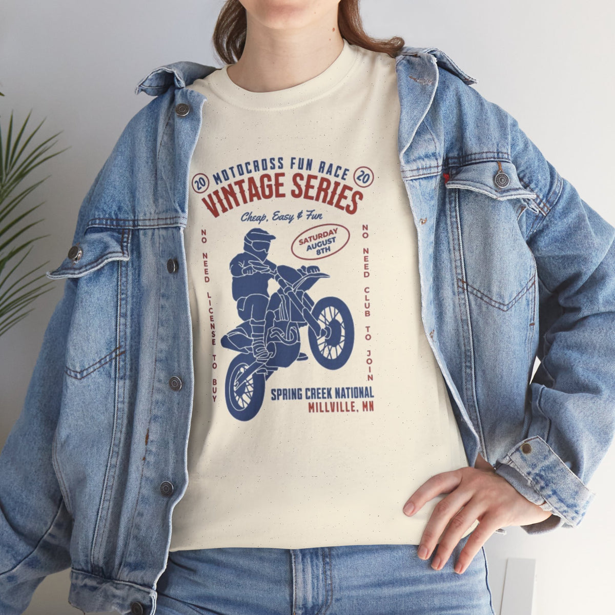 Vintage Motorcycle Tee — "Vintage Series" Dirt Bike Graphic Shirt