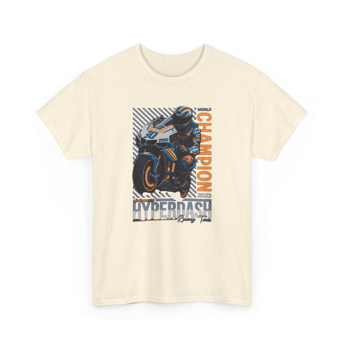 Motorcycle Champion Tee — Hyperdash Racing Graphic T‑Shirt