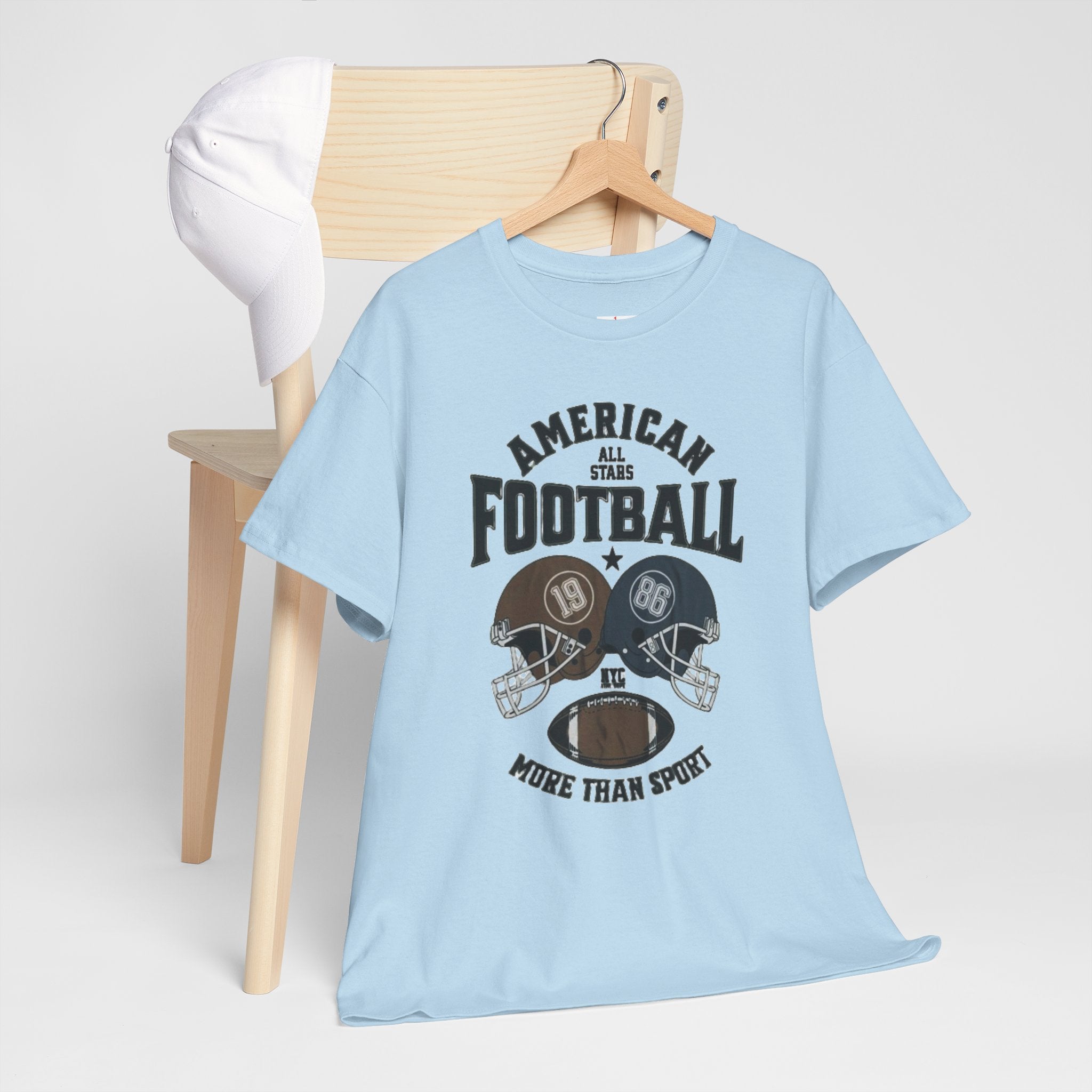 American Football Tee - "More Than Sport" Helmet Graphic T-Shirt