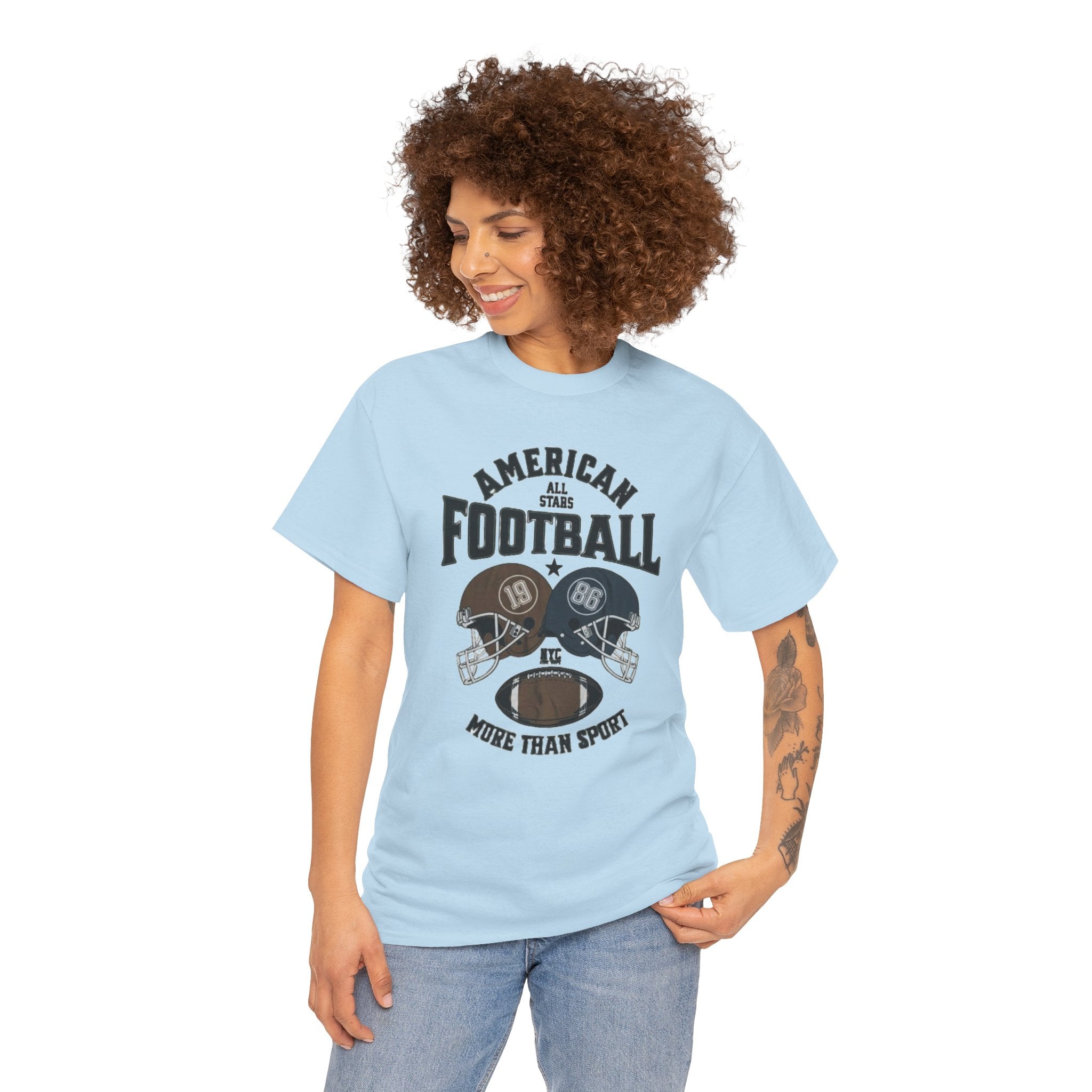 American Football Tee - "More Than Sport" Helmet Graphic T-Shirt