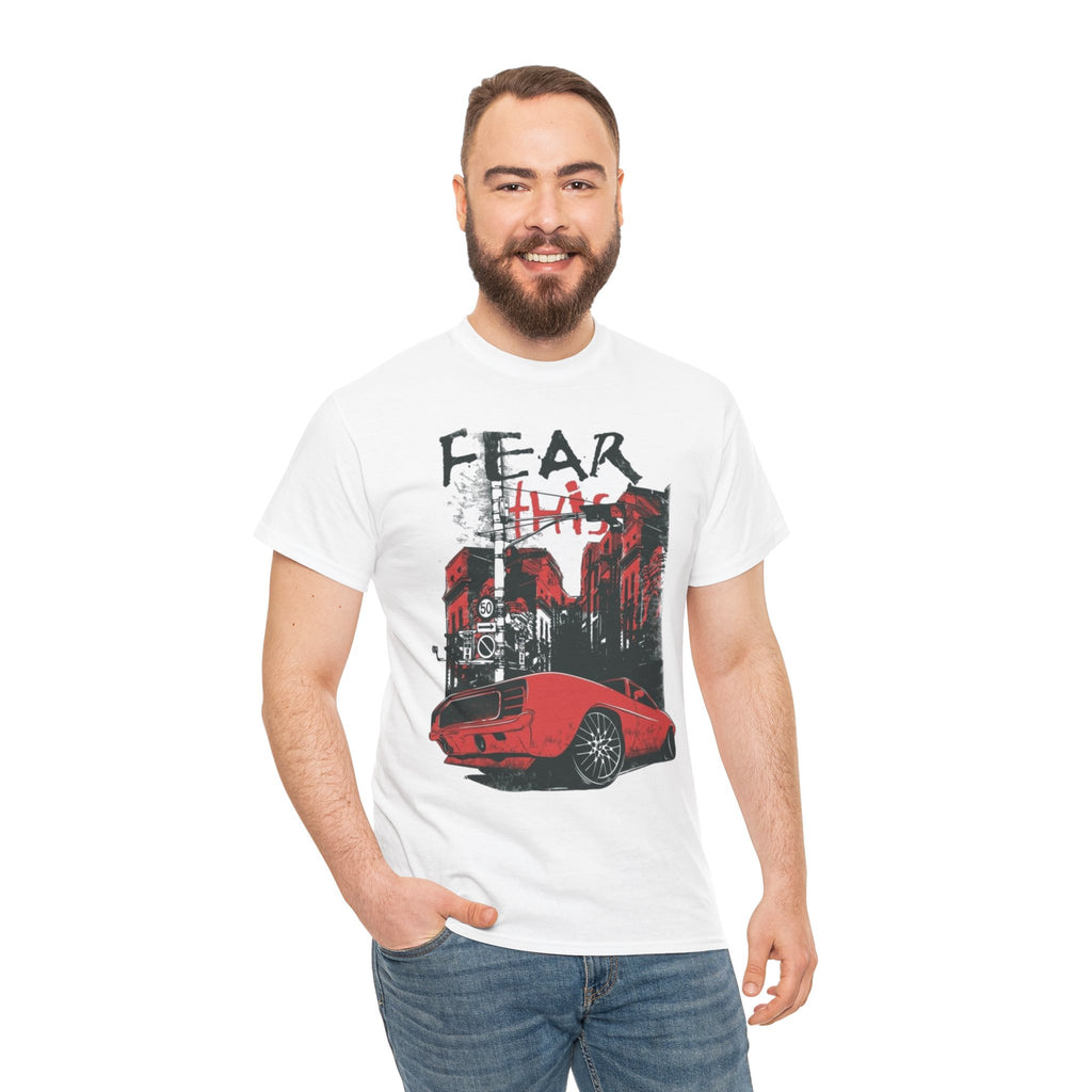 Retro Red Muscle Car City Street Racing T‑Shirt