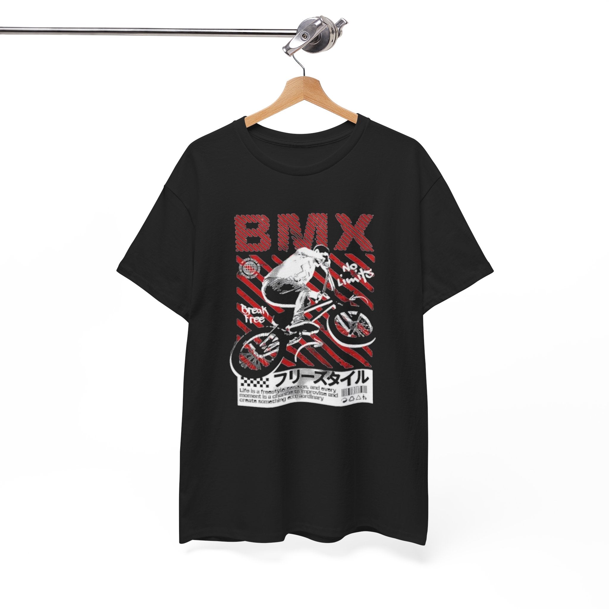 BMX Freestyle Tee - Retro Japanese BMX Graphic Shirt