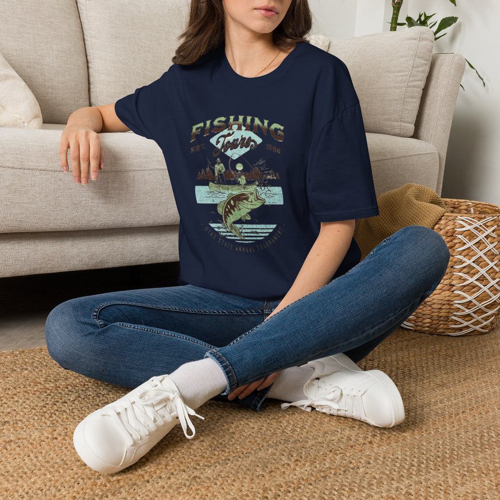 Fishing Tours T-Shirt — Vintage Lake Angler Graphic Tee