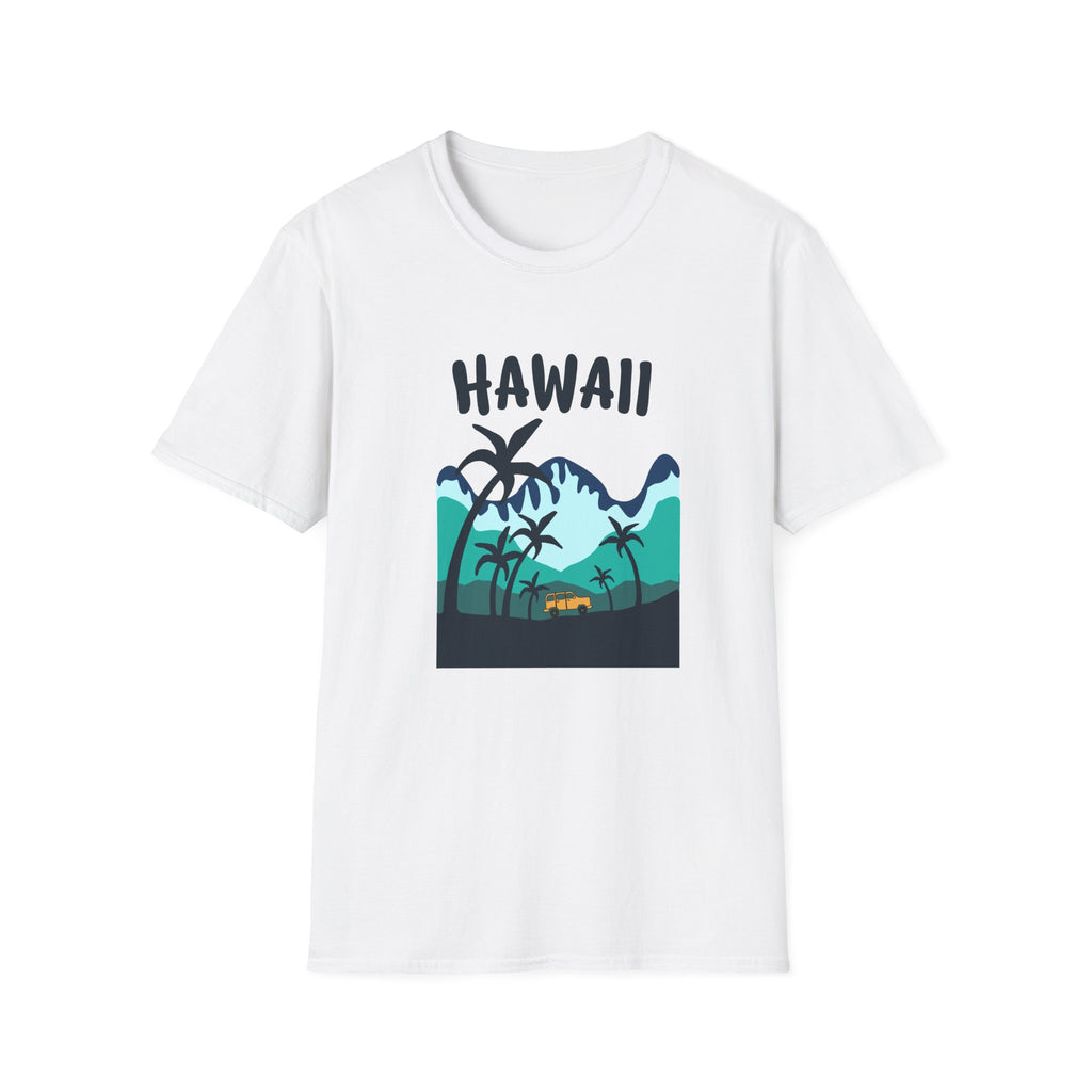 Hawaii Palm Beach T-Shirt — Tropical Sunset Graphic Tee