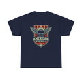 American Football Shield Tee — Vintage Helmet & Wings Graphic