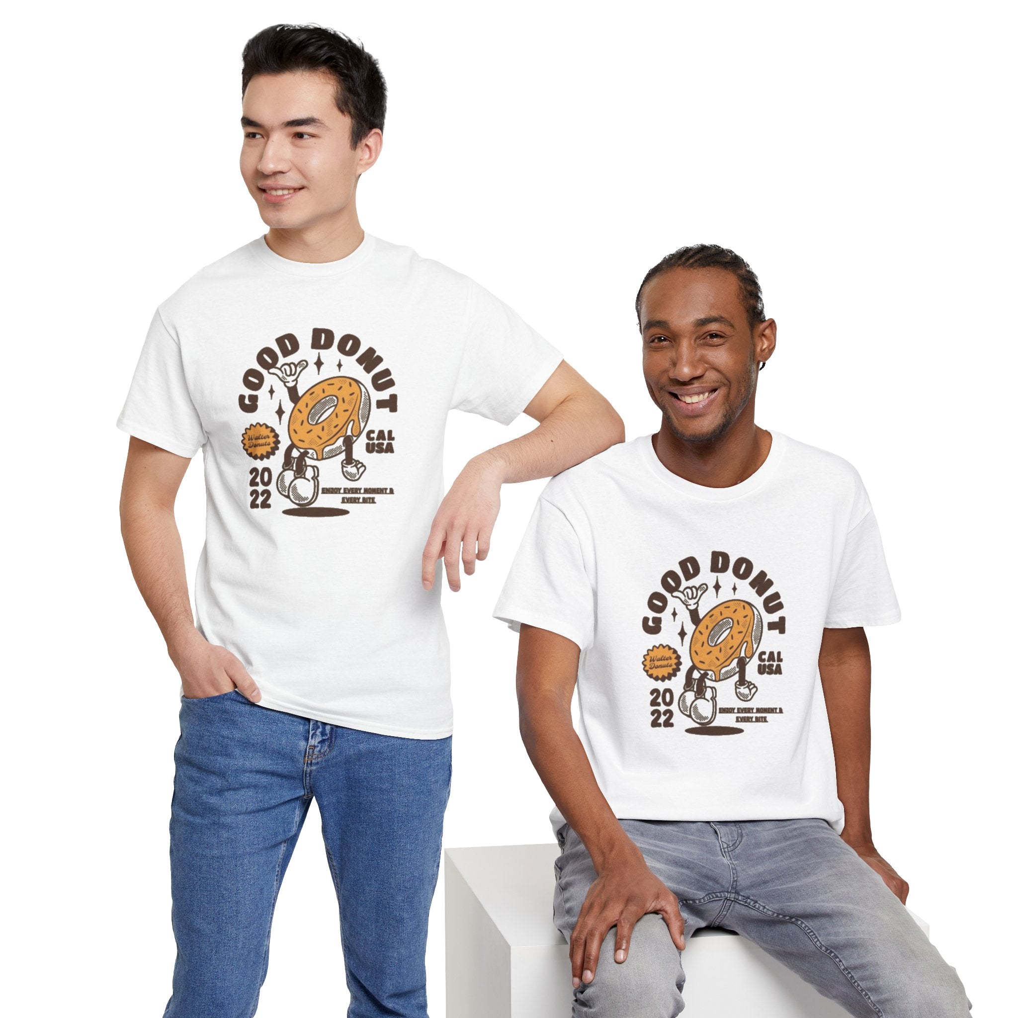 Donut Shop Tee — "Good Donut" Retro Cartoon Shirt
