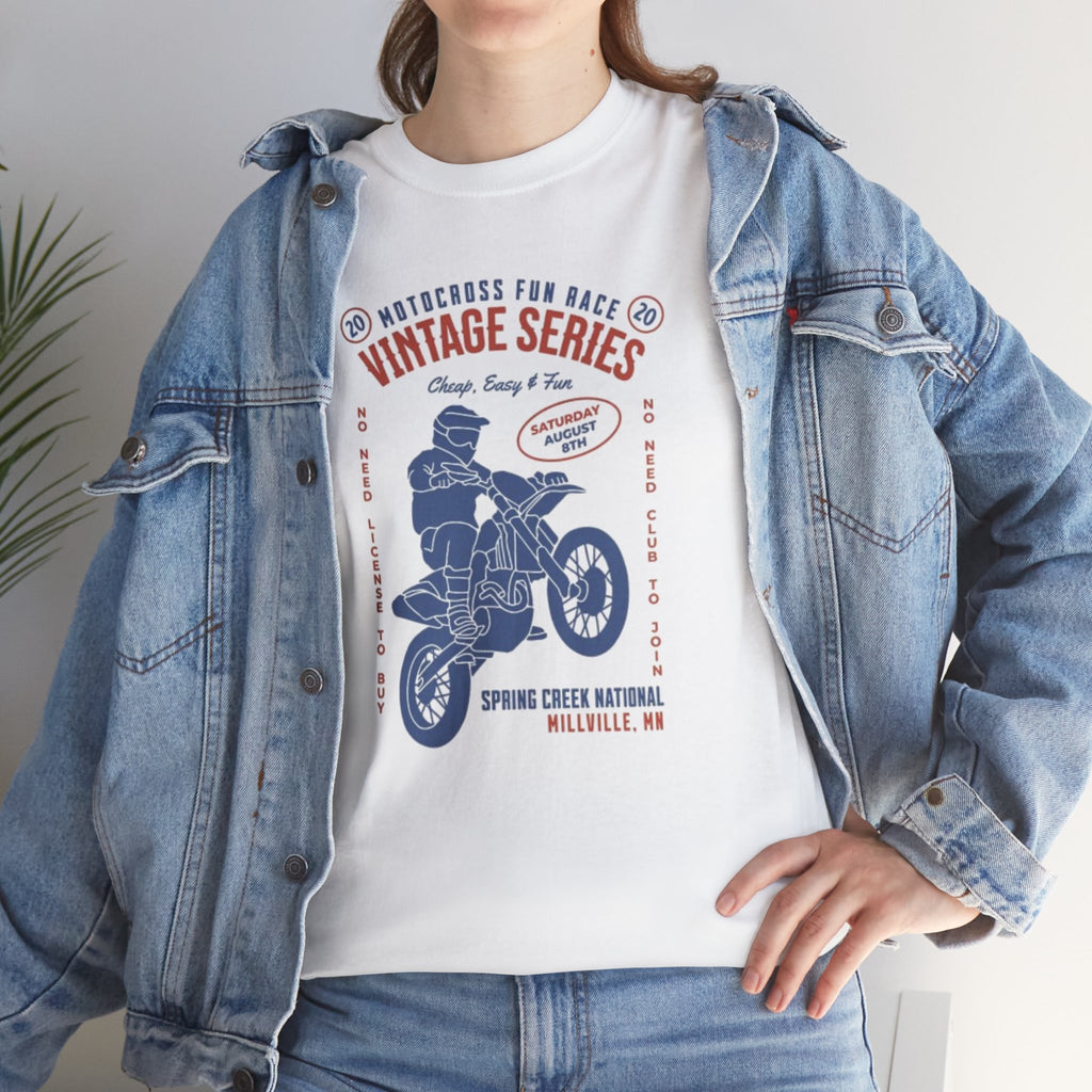 Vintage Motorcycle Tee — "Vintage Series" Dirt Bike Graphic Shirt