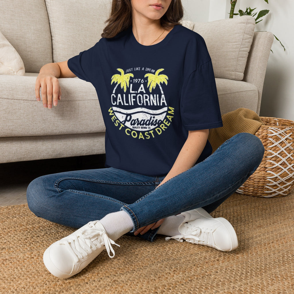 LA California Paradise T-Shirt — West Coast Dream Palm Beach Tee