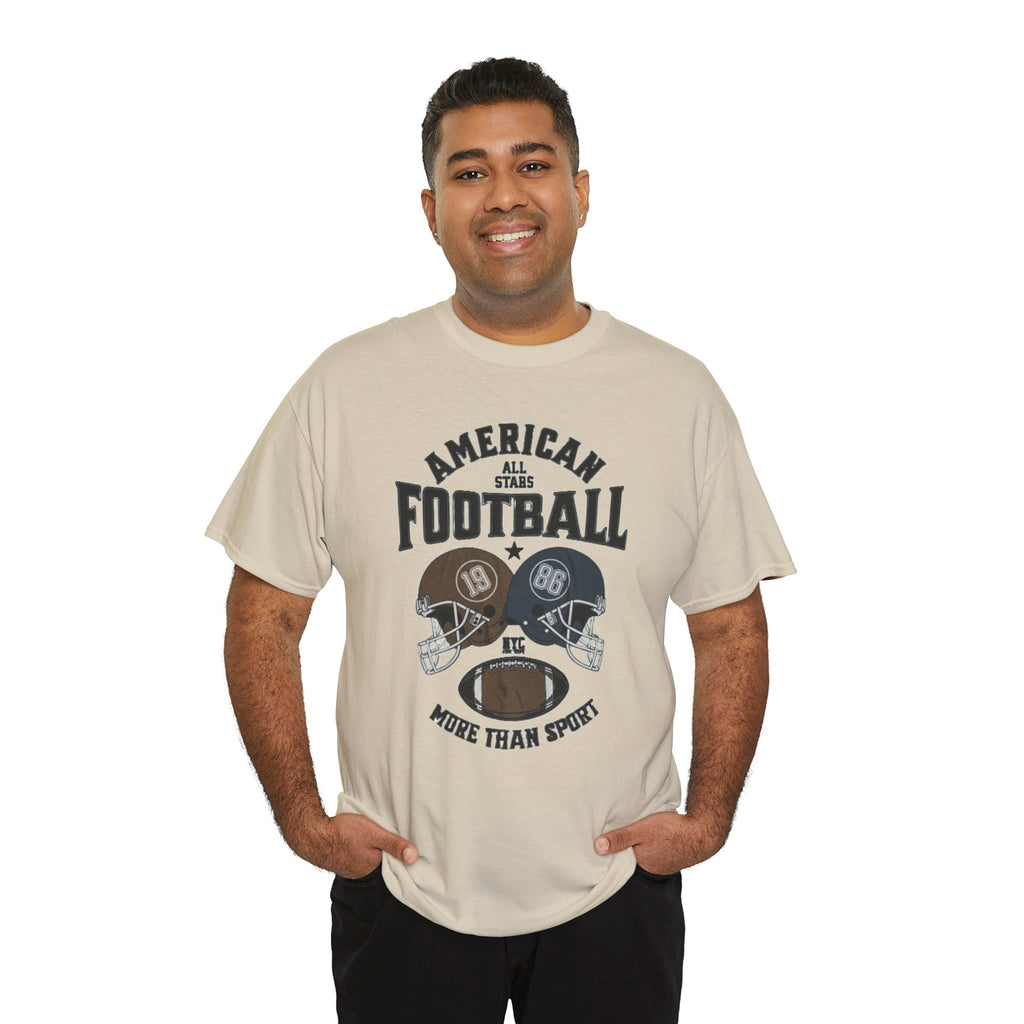 American Football Tee - "More Than Sport" Helmet Graphic T-Shirt