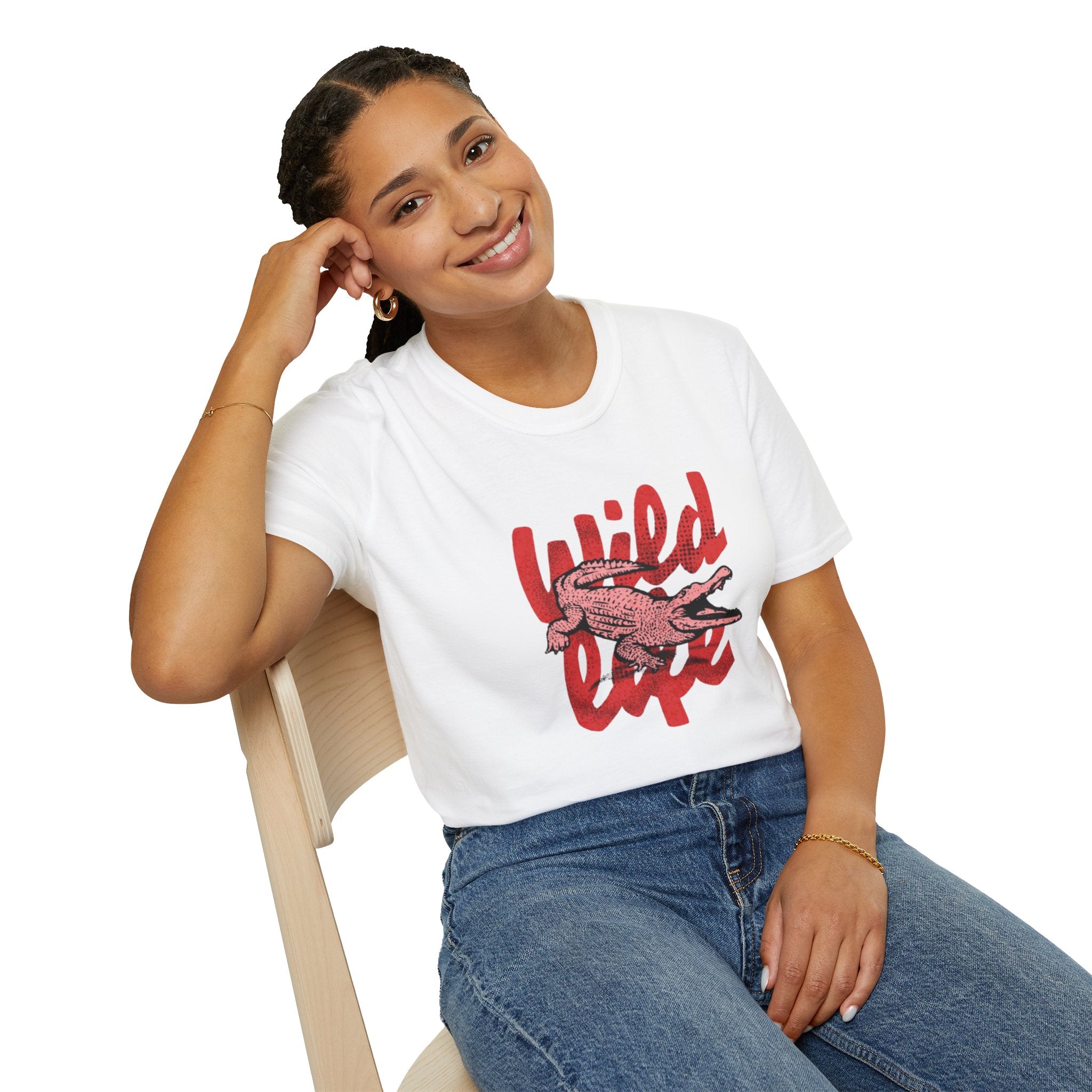 Wild Life Crocodile Graphic Unisex T-Shirt