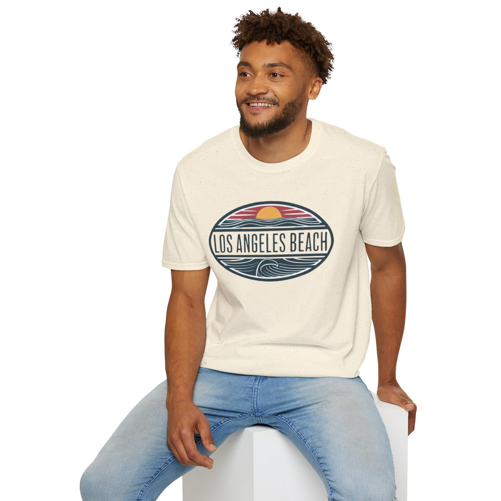 Los Angeles Beach T-Shirt — Retro Sunset Surf Graphic Tee