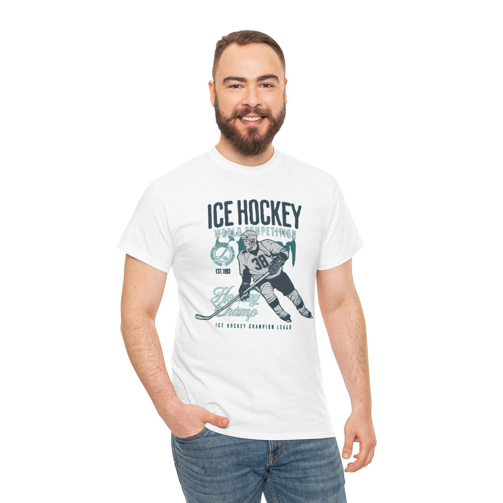 Ice Hockey Player Vintage Graphic Tee