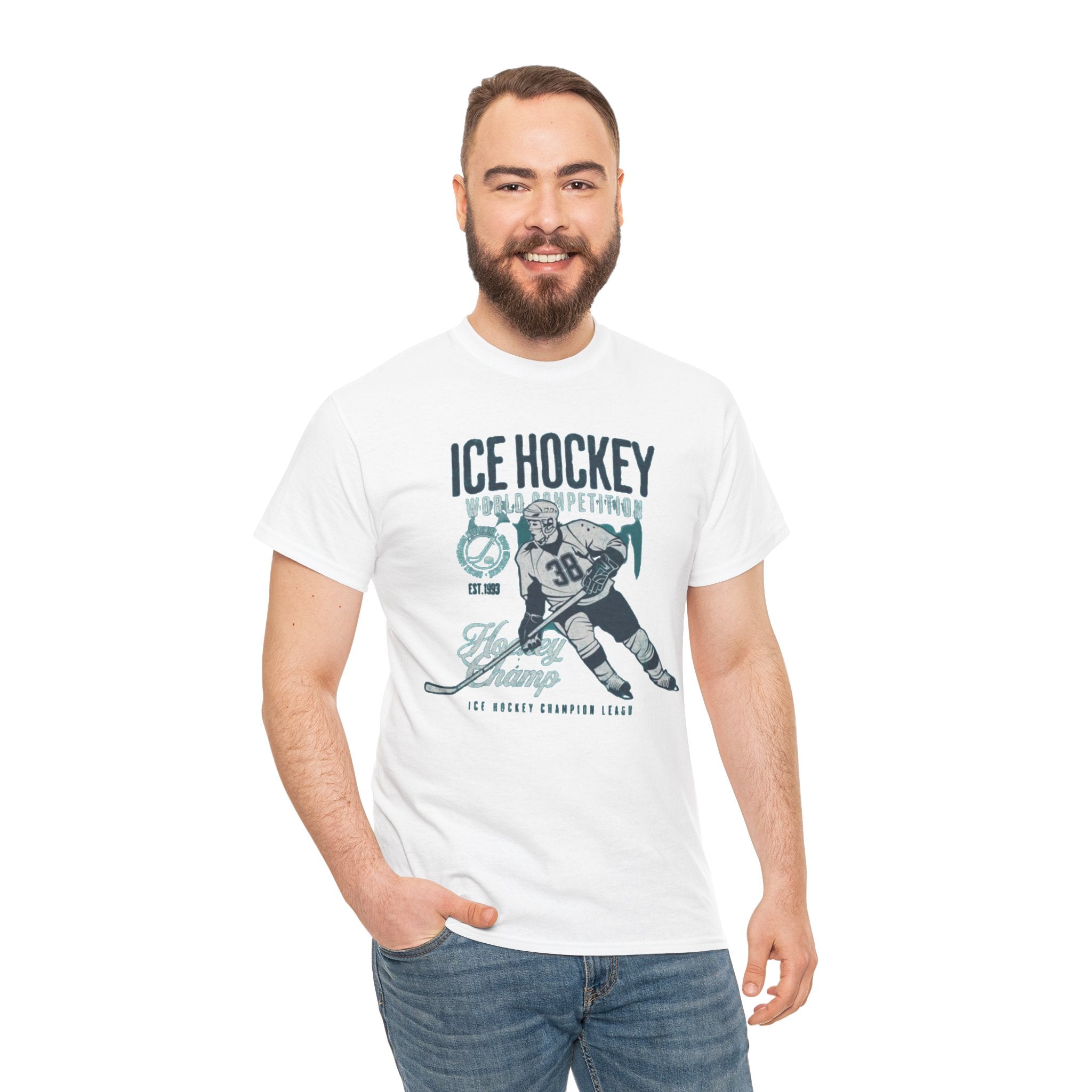 Ice Hockey Player Vintage Graphic Tee