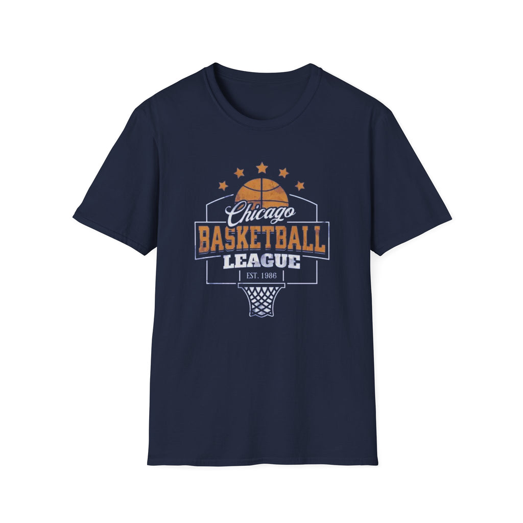 Chicago Basketball League T-Shirt — Vintage Hoop Fan Tee